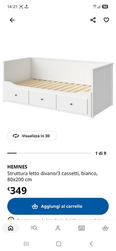 Ikea hemnes struttura letto - struttura,