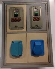 Quadro elettrico industriale metallo BTicino vintage