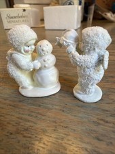 Miniature Vintage Dept 56 Snowbabies 1991 "Frosty Fun" ❄️
