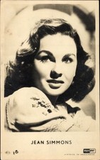 Cartolina attrice Jean Simmons, Ritratto - 3929972
