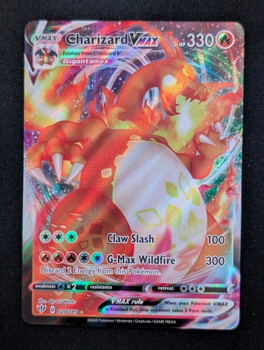 Charizard vmax 189 swsh03 - charizard,