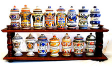 ALBARELLO VASO VASETTO PORTA SPEZIE FARMACIA CERAMICA  A SCELTA H.16cm.