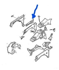 RINFORZO PARAFANGO DX PEUGEOT 106 ORIGINALE 712085