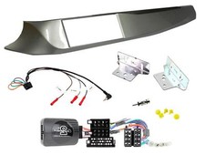 Alfa Romeo Kit 2 DIN Giulietta 2010-2014 Doppio Din ARGENTO comandi volante UNI