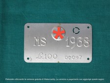 targa carro agricolo punzonata