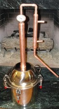 Caldaia inox rame alcool