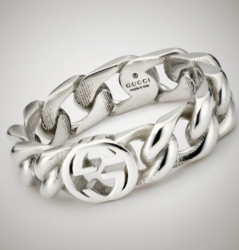 Gucci anello fascia catena - anello,