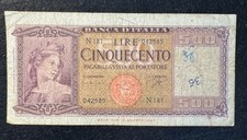 BANCONOTA 500 LIRE ITALIA