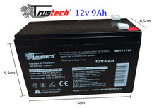 Batteria 12V 9AH al Piombo - BAT12V9A, Trustech