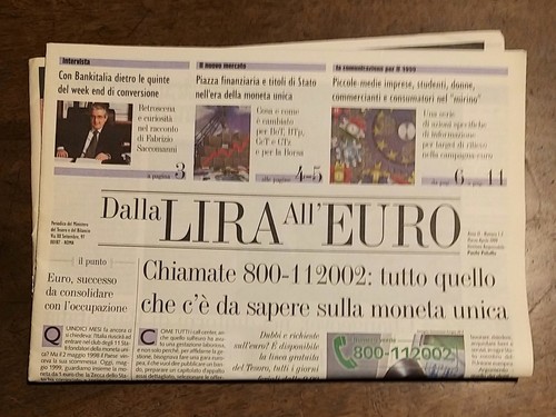 Dalla lira all - all'euro, ministero