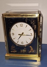 Raro orologio dorato Jaeger LeCoultre Atmos Black Marina 526-5 - funzionante!