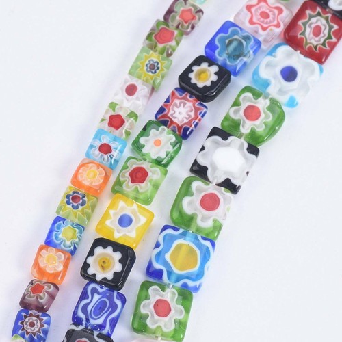 Perline sfuse vetro millefiori