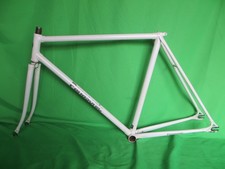 Panasonic NJS Omologato Keirin Telaio Set Pista Bici Ingranaggio Fisso Bianco 53cm