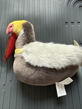Audubon Wild Republic Peluche Pellicano Marrone 8” Serie 1 Uccellino Senza Suono