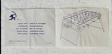 calcio balilla arcofalc foglio istruzioni  montaggio anni 70 brochure vintage