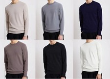 Maglioncino da uomo girocollo invernale maglione cashmere lana slimfit M L XL 3X