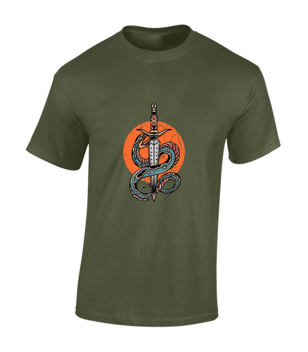 Shirt uomo spada serpente - t-shirt,
