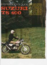 advertising Pubblicità TEST MOTO SUZUKI TS 400 1974-ENDURO,OFF ROAD