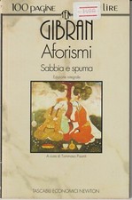 Libro - Gibran- Aforismi,Sabbia e spuma -Tascabili Economici Newton