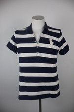 RALPH LAUREN POLO MAGLIA UOMO COTONE XL MAN T- SHIRT CASUAL VINTAGE LOGO A RIGHE