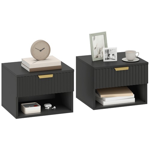 Homcom set comodini - set,