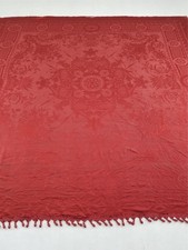 Antico copriletto damascato - , in
