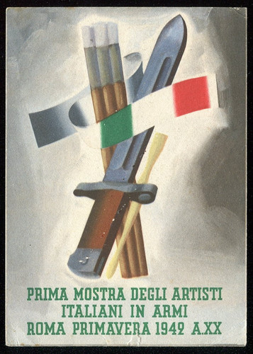 Cartolina prima mostra artisti - cartolina,