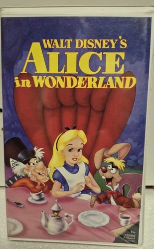 Alice wonderland vhs tape - alice, in