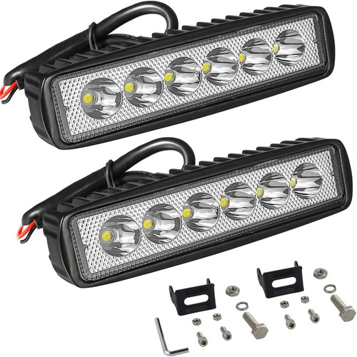 2pcs faro led pollici - led, 18w