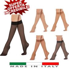 24 paia gambaletti 20 den bordo confort punte invisibili gambaletto calze donna