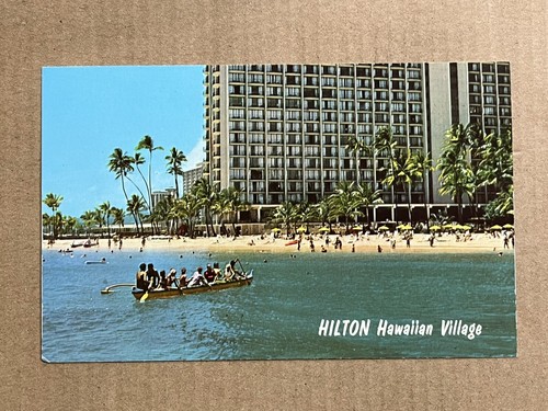 Cartolina honolulu hilton - honolulu,