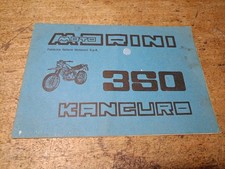 Moto Morini Kanguro 350 2a Serie manuale uso manutenzione libretto originale