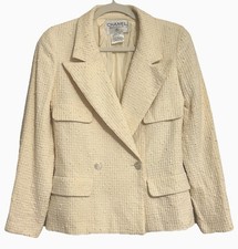Chanel 1998 Ivory Tweed Double