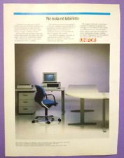 Pubblicita'Advertising Werbung Originale Vintage UNIFOR mobili ufficio 1985(A22)