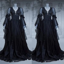 Gothic Black Wedding Dresses
