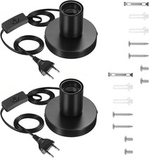 2 Pezzi Portalampada E27