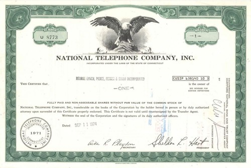 National telephone company - national,
