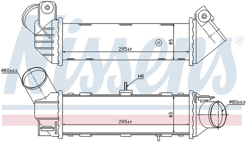 Nissens 96796 intercooler per - nissens,