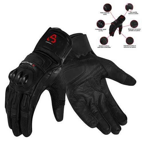 Guanti racing moto - racing, pelle