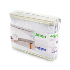 COPRIRETE TRAPUNTATO CON 4 ANGOLI ELASTICIZZATI  BIANCALUNA ALTON 3 MISURE LETTO