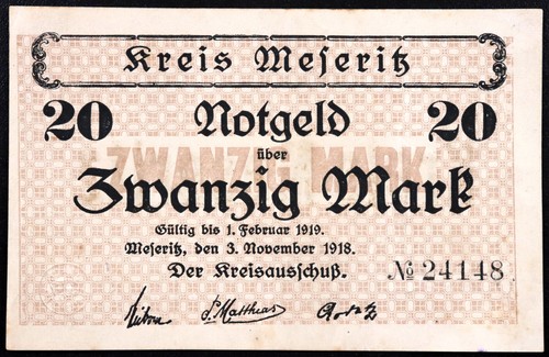Meseritz miedzyrzecz 1918 - meseritz,