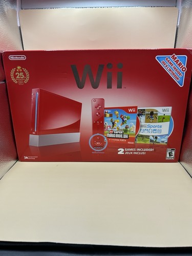 Nintendo wii red 25th - red,
