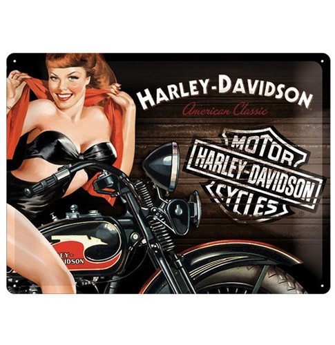 Targa insegna metallo harley - targa,