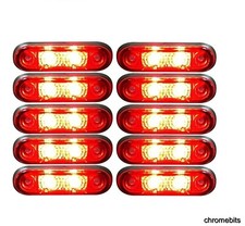 10x Rosso Colore LED Lampade