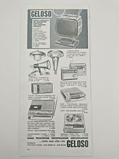 Pubblicità advertising vintage GELOSO Radio Televisione Registrazione 1970