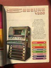 Juke box Depliant /Flyer/ Pamphlet illustr. Fabbri Edit. SEEBURG V 200