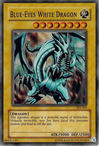 Yugioh drago bianco occhi blu - drago,