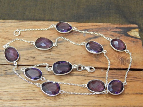 Collana con ametista - , in