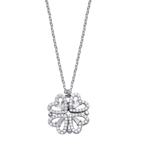 Collana fiore cuore - fiore, magnetico