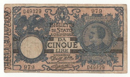 Falso epoca lire - 5,